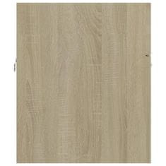 Vidaxl Omarica za umivalnik sonoma hrast 80x38,5x46 cm iverna plošča