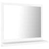 Kopalniško ogledalo belo 40x10,5x37 cm iverna plošča