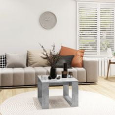 Vidaxl Stranska mizica betonsko siva 50x50x35 cm iverna plošča