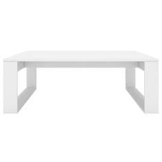 Vidaxl Klubska mizica bela 100x100x35 cm iverna plošča