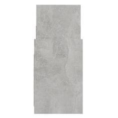 Vidaxl Stranska omarica betonsko siva 60x26x60 cm iverna plošča
