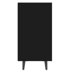 Vidaxl Komoda črna 103,5x35x70 cm iverna plošča