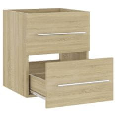 Vidaxl Omarica za umivalnik sonoma hrast 41x38,5x48 cm iverna plošča