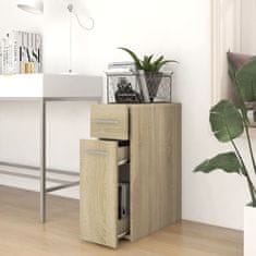 Vidaxl Lekarniška omara sonoma hrast 20x45,5x60 cm iverna plošča