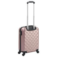 Greatstore Trd potovalni kovček rožnato zlat ABS