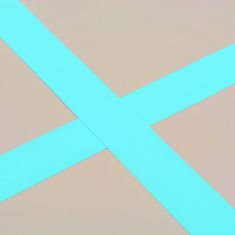Vidaxl Napihljiva gimnastična podloga s tlačilko 400x100x10 cm zelena