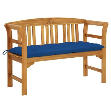 Vidaxl Vrtna klop z blazino 120 cm trden akacijev les