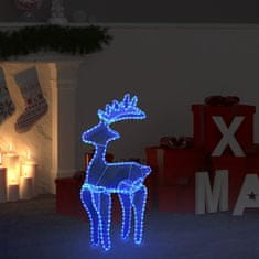 Vidaxl Božični jelen z mrežo 306 LED lučk 60x24x89 cm