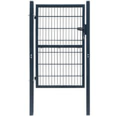 Vidaxl 2D Vrata za Ograjo (Enojna) Antracitno Sive Barve 106 x 190 cm