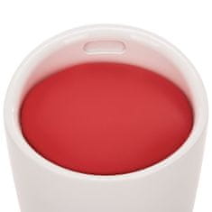 Vidaxl Stolček s prostorom za shranjevanje belo in rdeče umetno usnje