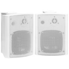 Vidaxl Stenski zvočniki 2 kosa beli notranji in zunanji 100 W