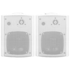 Vidaxl Stenski zvočniki 2 kosa beli notranji in zunanji 100 W
