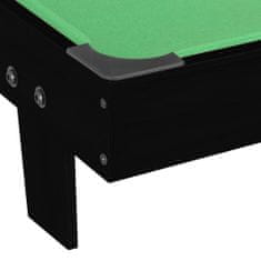 Greatstore Mini biljard miza 1-metrska 92x52x19 cm črna in zelena