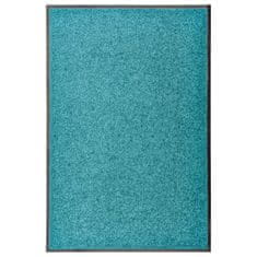 Vidaxl Pralni predpražnik cyan moder 60x90 cm