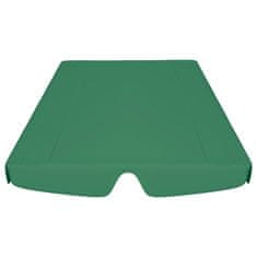 Vidaxl Streha za vrtno gugalnico zelena 150/130x70/105 cm