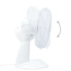 Greatstore Namizni ventilator 3 hitrosti 30 cm 40 W bel