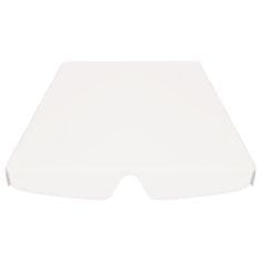Vidaxl Streha za vrtno gugalnico bela 150/130x70/105 cm