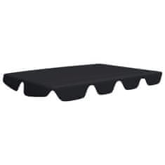 Vidaxl Streha za vrtno gugalnico črna 150/130x70/105 cm