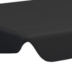 Vidaxl Streha za vrtno gugalnico črna 150/130x70/105 cm