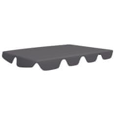 Vidaxl Streha za vrtno gugalnico antracitna 150/130x70/105 cm