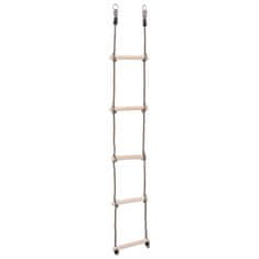 Vidaxl Lestev s 5 stopnicami 210 cm trdna borovina