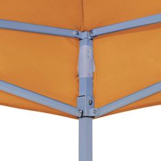 Greatstore Streha za vrtni šotor 3x3 m oranžna 270 g/m2