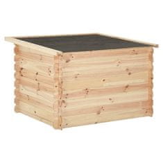 Vidaxl Pasja uta 102,5x88x84 cm trdna borovina 14 mm