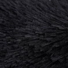 shumee Vzglavnik za pse/mačke, pralen, črn, 50x50x12 cm