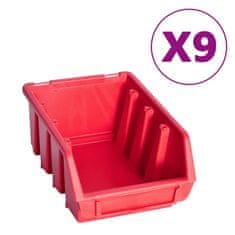 Vidaxl 103-delni komplet zabojčkov za shranjevanje s stenskim panelom