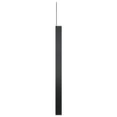 Vidaxl Viseče ogledalo s kavljem črno 40 cm