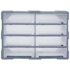 Vidaxl Organizator z 8 velikimi predali 52x16x37 cm