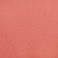 Vidaxl Stolček za noge roza 60x60x36 cm žamet