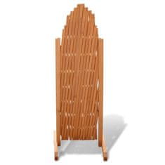 Vidaxl Raztegljiva ograja iz trdnega lesa 180x100 cm