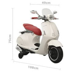 shumee Električni skuter Vespa GTS300 bel