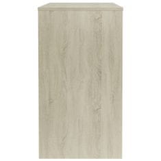 Vidaxl Pisalna miza sonoma hrast 90x40x72 cm iverna plošča