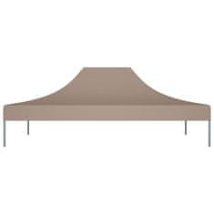 Vidaxl Streha za vrtni šotor 4x3 m taupe 270 g/m2