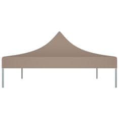 Vidaxl Streha za vrtni šotor 4x3 m taupe 270 g/m2