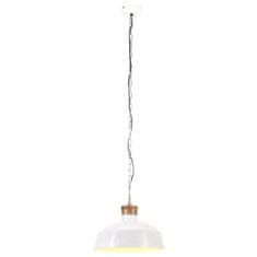 Vidaxl Industrijska viseča svetilka 32 cm bela E27