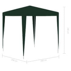 shumee Profesionalen vrtni šotor 2x2 m zelen