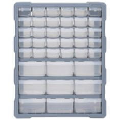 Vidaxl Organizator z 39 predali 38x16x47 cm