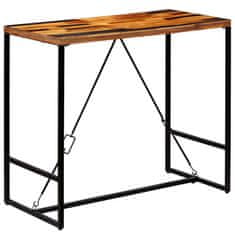 Vidaxl Barska miza iz trdnega predelanega lesa 120x60x106 cm