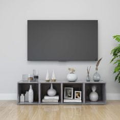 Vidaxl TV omarice 2 kosa betonsko sive 37x35x37 cm iverna plošča