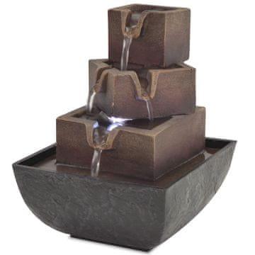 Vidaxl Notranja fontana z LED osvetlitvijo poliresin