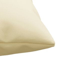 Vidaxl Okrasne blazine 4 kosi krem 40x40 cm blago