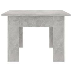 Greatstore Klubska mizica betonsko siva 100x60x42 cm iverna plošča