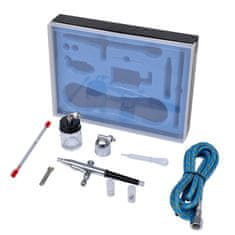 Vidaxl Airbrush set s steklenim kozarcem 0,2 / 0,3 / 0,5 mm šobe