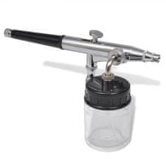 Vidaxl Airbrush set s steklenim kozarcem 0,2 / 0,3 / 0,5 mm šobe