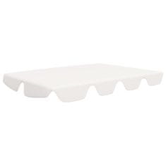 Vidaxl Streha za vrtno gugalnico bela 188/168x110/145 cm