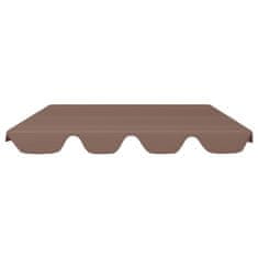 Vidaxl Streha za vrtno gugalnico rjava 188/168x110/145 cm