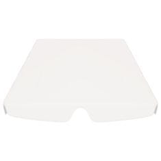 Vidaxl Streha za vrtno gugalnico bela 188/168x110/145 cm